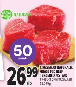 Metro LIFE SMART NATURALIA GRASS FED BEEF TENDERLOIN STEAK offer
