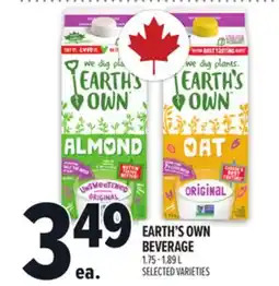 Metro EARTH'S OWN BEVERAGE offer