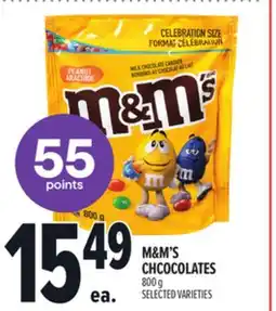 Metro M & M' S CHCOCOLATES offer