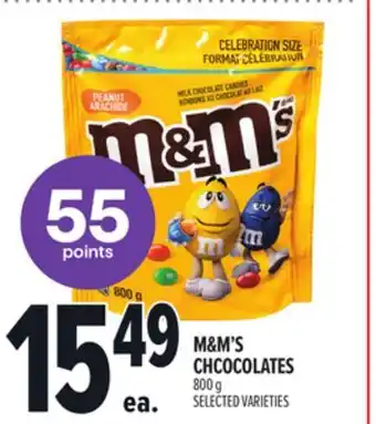 Metro M & M' S CHCOCOLATES offer