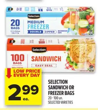Metro SELECTION SANDWICH OR FREEZER BAGS offer