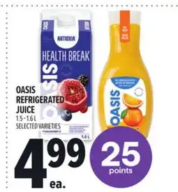 Metro OASIS REFRIGERATED JUICE offer