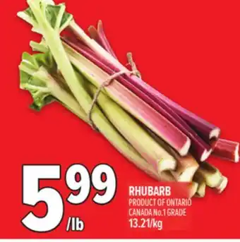 Metro RHUBARB offer