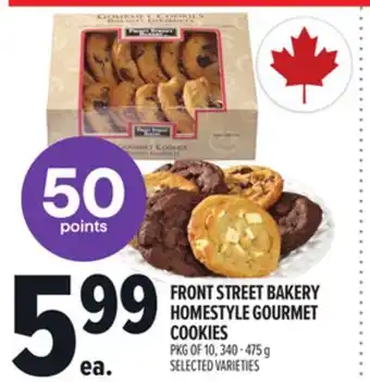 Metro FRONT STREET BAKERY HOMESTYLE GOURMET COOKIES offer