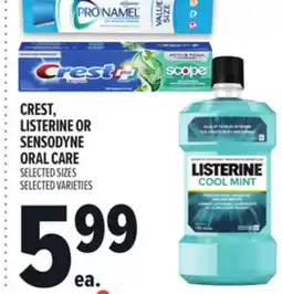 Metro CREST, LISTERINE OR SENSODYNE ORAL CARE offer