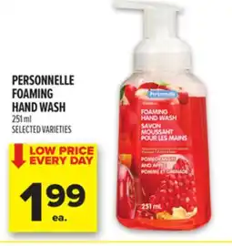 Metro PERSONNELLE FOAMING HAND WASH offer