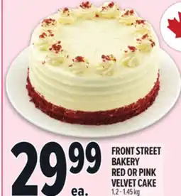 Metro FRONT STREET BAKERY RED OR PINK VELVET CAKE offer