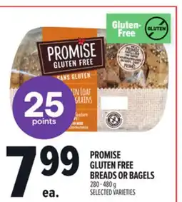 Metro PROMISE GLUTEN FREE BREADS OR BAGELS offer
