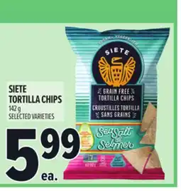 Metro SIETE TORTILLA CHIPS offer