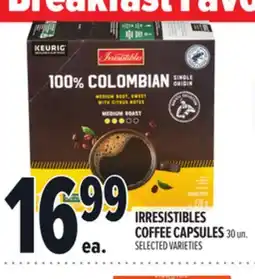 Metro IRRESISTIBLES COFFEE CAPSULES offer