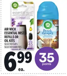 Metro AIR WICK ESSENTIAL MIST REFILLS OR OIL KITS offer