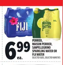 Metro PERRIER, MAISON PERRIER, SANPELLEGRINO SPARKLING WATER OR FIJI WATER offer