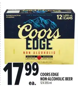 Metro COORS EDGE NON-ALCOHOLIC BEER offer