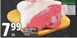 Metro FRESH LAMB LEG SHORT CUT offer