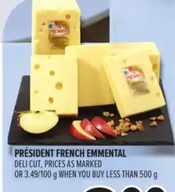 Metro PRÉSIDENT FRENCH EMMENTAL offer