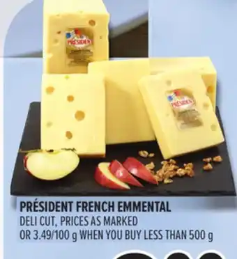 Metro PRÉSIDENT FRENCH EMMENTAL offer