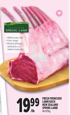 Metro FRESH FRENCHED LAMB RACK NEW ZEALAND SPRING LAMB offer