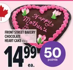 Metro FRONT STREET BAKERY CHOCOLATE HEART CAKE offer