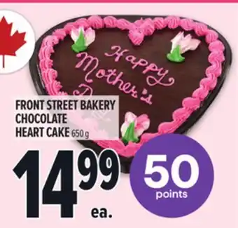 Metro FRONT STREET BAKERY CHOCOLATE HEART CAKE offer