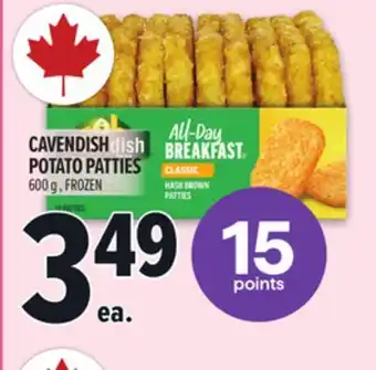 Metro CAVENDISH POTATO PATTIES offer
