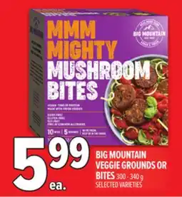 Metro BIG MOUNTAIN VEGGIE GROUNDS OR BITES offer