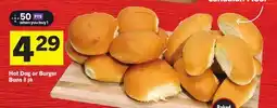 Foodland Hot Dog or Burger Buns offer