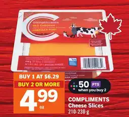 Foodland COMPLIMENTS Cheese Slices offer
