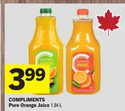 Foodland COMPLIMENTS Pure Orange Juice offer