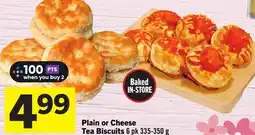 Foodland Plain or Cheese Tea Biscuits offer