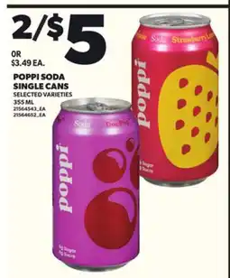 Loblaws POPPI SODA, 355 ML offer