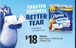 Loblaws CHARMIN BATH TISSUE, 12=48 ROLL, SOFT offer