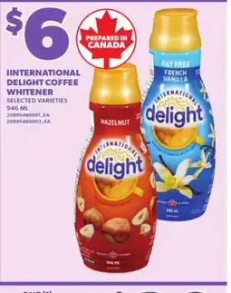 Loblaws IINTERNATIONAL DELIGHT COFFEE WHITENER, 946ML offer