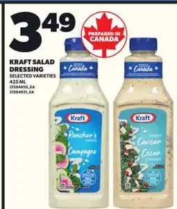Loblaws KRAFT SALAD DRESSING, 425ML offer