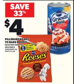 Loblaws PILLSBURY READY TO BAKE DOUGH 454/496 G offer