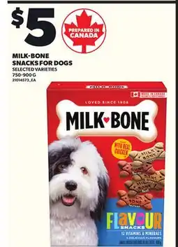 Loblaws MILK-BONE SNACKS FOR DOGS, 750-900G offer