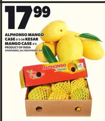 Loblaws ALPHONSO MANGO CASE 6'S OR MANGO CASE MANGO CASE 4'S offer