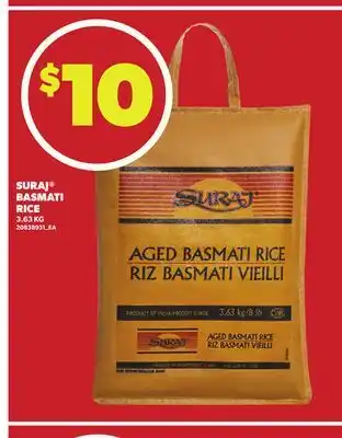 Loblaws SURAJ BASMATI RICE 3.63KG offer