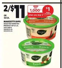Loblaws MARZETTI DIPS, 254-340G offer