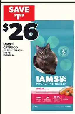 Loblaws IAMS CAT FOOD, 3.18KG offer