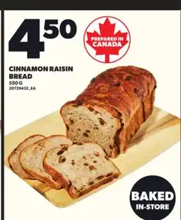 Loblaws CINNAMON RAISIN BREAD, 550G offer