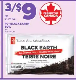Loblaws PC BLACK EARTH SOIL, 25 L offer