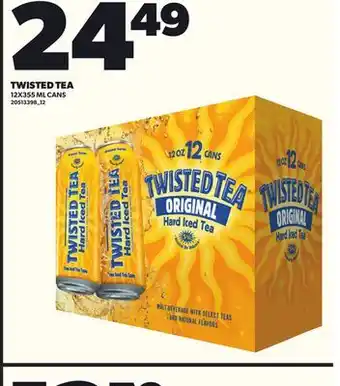 Loblaws TWISTED TEA, 12X355 ML CANS offer