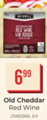 Loblaws OLD CHEDDAR RED WINE offer