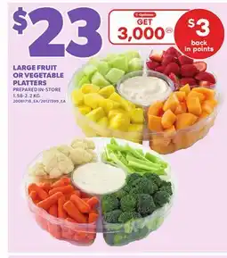 Loblaws LARGE FRUIT OR VEGETABLE PLATTERS, 1.58-2.2KG offer