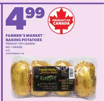 Loblaws FARMER'S MARKET BAKING POTATOES, 4'S offer