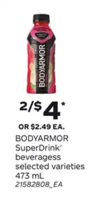 Loblaws BODYARMOR SUPERDRINK BEVERAGES, 473 mL offer