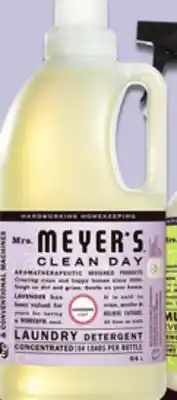 Loblaws MRS. MEYERS LAUNDRY DETERGENT, 1.8L offer