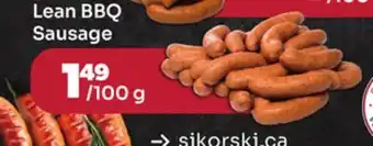 Loblaws LEAN BBQ SAUSAGE offer