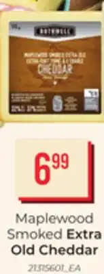 Loblaws MAPLEWOOD SMOKED EXTRA OLD CHEDDAR offer