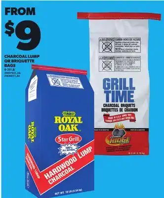 Loblaws CHARCOAL LUMP OR BRIQUETTE BAGS, 8-20LB offer